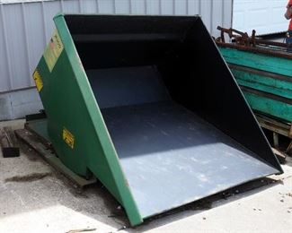 Jesco 1.5 Cu. Yard Capacity Dumper / Hopper, Model 211741, With Heavy Duty Form Base, 37" H x 59.5" W x 62" L