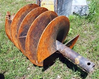 Heavy Duty Auger Bit, 4' Long x 2' Diameter