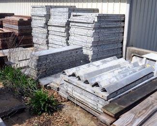Western Forms Inc Steel Concrete Form Components, Various Widths, 48" Length, Approx Qty 162 Pieces