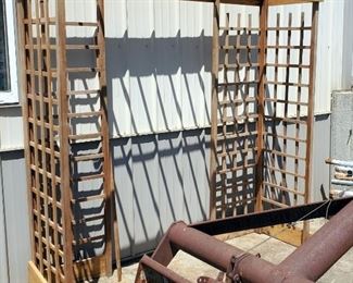 Custom Wood Trellis 80" x 78" x 22.5"