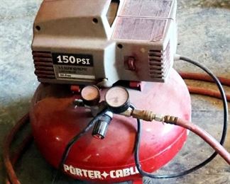 Porter Cable Electric 6-Gallon Pancake Air Compressor With Hose