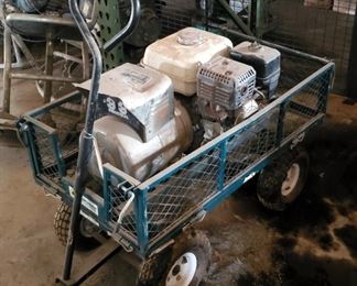 Northern Tool Co. Drop Side Wagon With Air Tires, Including Winco Gas Powered Generator, Model IP205KH1M/B15