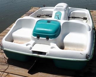 Aquatoy 2 Person Paddle Boat, Minor Damage To Steering Housing