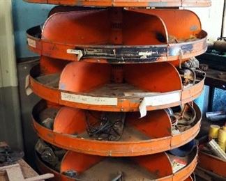 Lyon Rotating Metal Parts/Hardware Turnstile, 65" x 35" Diameter