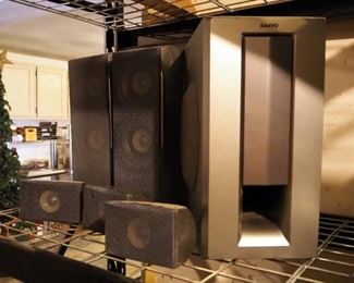 Sanyo 6 Piece Speaker System, Model SX-DWM-3900W