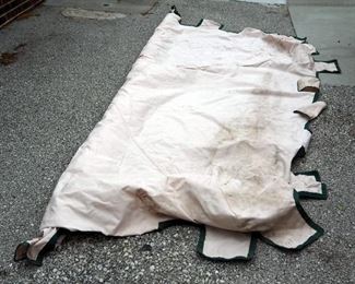 Nylon 10' Awning On Square Wood Rod