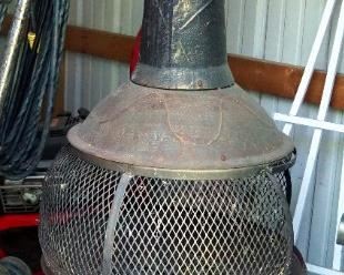 Metal Chimenea, 52" Tall