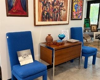 Thayer Coggin, Milo Baughman Style Cabinet, Original Art