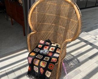 Vintage Peacock Chair