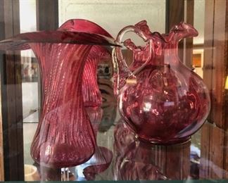 Red Glass Decor