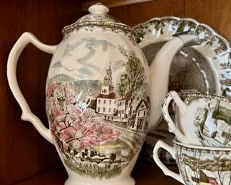 Johnson Brothers, The Friendly Village, Sugar Maples, Made in England, Tea Serving