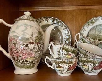 Johnson Brothers, The Friendly Village, Sugar Maples, Made in England, Tea Serving