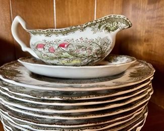 Johnson Brothers, The Friendly Village, Sugar Maples, Made in England, Gravy Boat