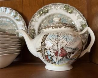 Johnson Brothers, The Friendly Village, Sugar Maples, Made in England, Tea Serving