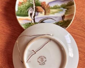 Ucagco China, Hand Painted Japan, Wall Plates