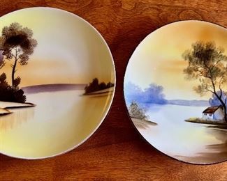 Ucagco China, Hand Painted Japan, Wall Plates, Home Decor