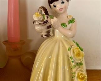 Porcelain Planter Figurine