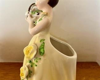 Porcelain Planter Figurine