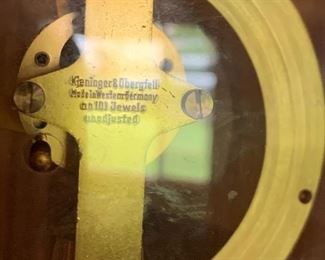 Kundo Electronic Kieninger Electromagnetic Obergfell Mantle Clock 1960's Retro