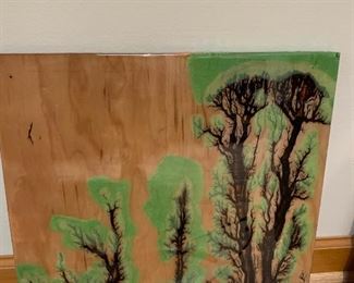 Fractal Wood Burning Art