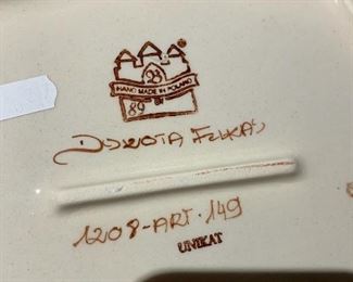 Unikat Polish Pottery Serving 