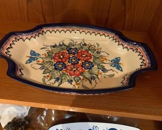 Unikat Polish Pottery Serving