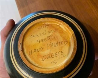 Hand Painted Greece Trinket Bowl