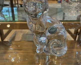 Lenox Fine Crystal Sitting Cat Figurine 