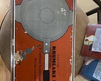 Vintage Cast Iron Krumcake Iron