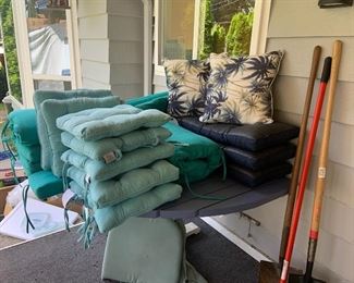 Outdoor seating cushions