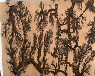 Fractal Wood Burning Art