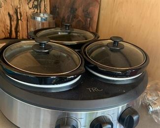 Three Pot Slow Cooker