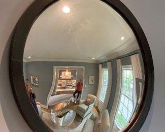 Antique Bronze Manu Mirror by MadeGoods - 36" Dia - $950