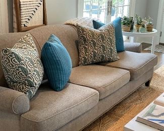 Crate & Barrel Sofa-Reupholseted - $1,300              
20" Custom Pillows $80 each