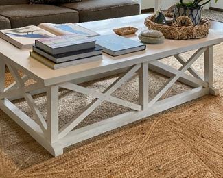 White wash Sutton Coffee Table - 60” x 34” x 18”H - $525