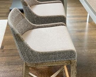 Set of 3 Counter Stools - 19”W x 22”D x 35”H - $800