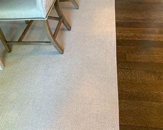 Custom 100% Wool Rug with Serged Edges from Lewis Carpet $1500