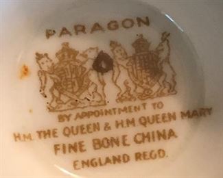 Paragon China, Cup & Saucer Set