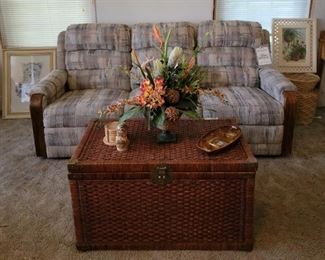 Berkline 3 Seat Sofa with Recliners