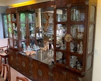 Stunning lighted buffet curio cabinet imported from Hong Kong 