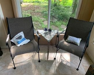 Patio chairs and table