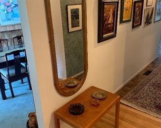 Mirror, side table