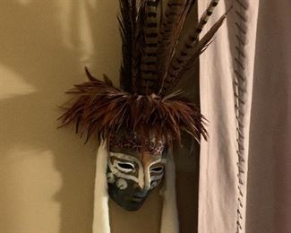 Mask made by Chippewa Indian