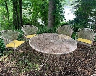 Vintage wrought iron Salterini patio furniture