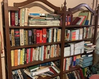 Elegant custom made bookcases, books