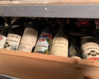vintage liquor bottles