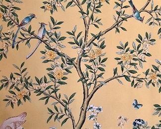 Stunning hand painted wallpaper! Not for sale of course but pretty to look at!