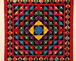 Item 35:  Hand Made Hanging Quilt (purchased in Beaver Creek) - 54" x 55": $165
