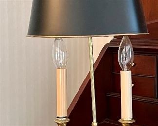 Item 112:  Frederick Cooper Brass Candleabra Lamp - 19.5": $175