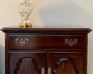 Item 100:  (2) Ethan Allen Nightstands (these do have some signs of wear on top) - 27"l x 16"w x 26"h: $225 for pair